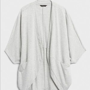 NWT BANANA REPUBLIC Grey Cocoon Cardigan M/L